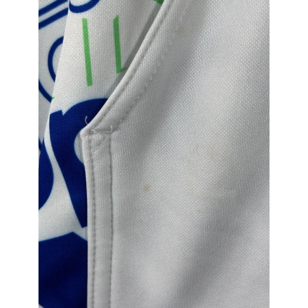 Adidas Boys Hoodie All Over Logo Print Fleece Sweatshirt‎ M - 10/12